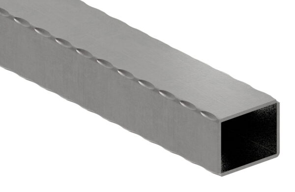 Rechteckrohr S235JR, 50x40x2,5mm, gehämmert, L: 3000mm