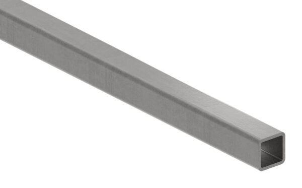Quadratrohr S235JR, 20x20x2mm, blank, L: 6000mm