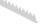 Zackenleiste 45x17x2,0mm, ungeschliffen, zum Aufschrauben, L: 2000mm, V2A (1.4301)
