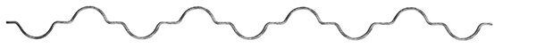 Ziergitterstange glatt S235JR, 16x6mm, B: 255mm, H: 78mm, L: 3300mm