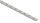 Lochleiste 30x8mm für Ø 13mm, Lochabstand Mitte-Mitte 60mm, 49 Lochungen, L: 3000mm