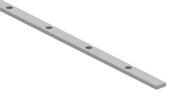 Lochleiste S235JR, 25x8mm, Lochung 13mm, Lochabstand Mitte-Mitte Loch 120mm, Anzahl: Lochungen 24, L: 3000mm