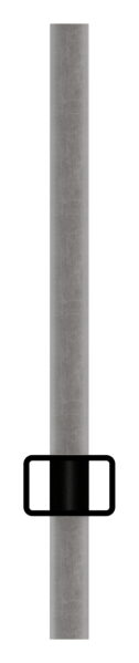 Rechteckrohr S235JR, 30x20x2mm, Löcher für Ø 13mm mit Abstand Mitte-Mitte 120mm, mit 24 Löcher, L: 3000mm