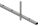 Rechteckrohr S235JR, 30x20x2mm, Löcher für Vierkant 12x12mm mit Abstand Mitte-Mitte 132mm, mit 22 Bohrungen, L: 3000mm