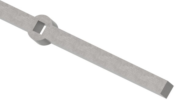 Lochleiste S235JR, 18x18mm, Lochung 14x14mm, Lochabstand Mitte-Mitte Loch 124mm, Anzahl: Lochungen 14, L: 2000mm