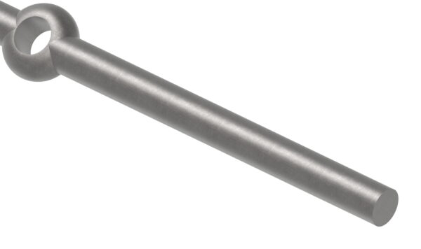 Lochleiste S235JR, Ø 20mm, Lochung 20mm, Lochabstand Mitte-Mitte Loch 130mm, Anzahl: Lochungen 13, L: 2000mm