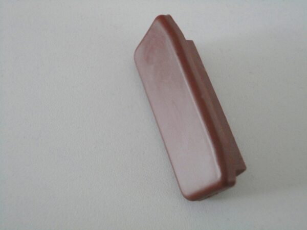 Endkappe für Kunststoffhandlauf für 40x8mm, tiefbraun