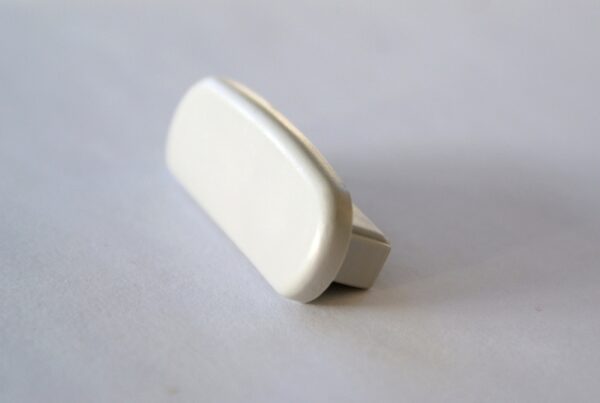 Endkappe für Kunststoffhandlauf für 40x8mm, telegrau