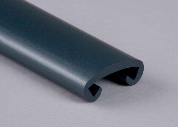 Kunststoffhandlauf für 40x8mm, stratosanthrazit glanzeffekt, Rolle à 25m