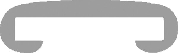 Kunststoffhandlauf für 50x8mm, gold, Rolle à 25m