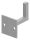 Handlaufträger mit Ronde 60x60x4mm, Bohrung 2x 9mm, Bügel  12x12mm, zum Anschweißen des Handlaufs, Wandabstand 79mm