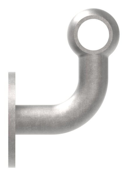 Handlaufträger mit Ronde 80x6mm für Ø 25mm Rundmaterial