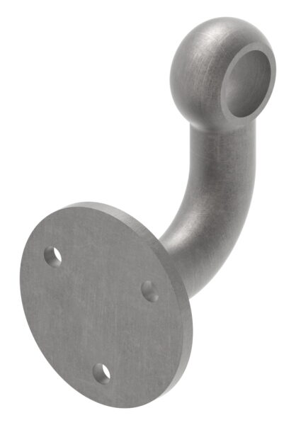 Handlaufträger mit Ronde 80x6mm für Ø 25mm Rundmaterial