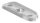 Handlaufanschlussplatte S235JR, Rohranschluss Ø 42,4 - 48,3mm, 64x24x4mm