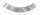 Handlaufanschlussplatte S235JR, Rohranschluss Ø 33,7mm, 64x24x4mm