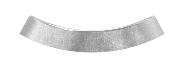 Handlaufanschlussplatte S235JR, Rohranschluss Ø 42,4mm, 64x24x4mm, ohne Mittelbohrung