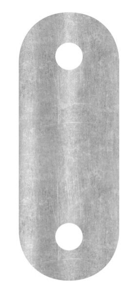 Handlaufanschlussplatte S235JR, Rohranschluss Ø 42,4mm, 64x24x4mm, ohne Mittelbohrung