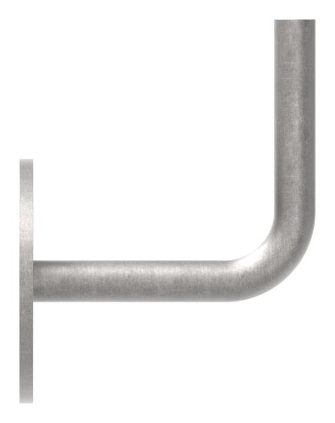 Handlaufträger mit Ronde flach, 70x4mm, 3 Löcher 7mm gesenkt, Bügel  12mm, zum Anschweißen des Handlaufs, Wandabstand 79mm