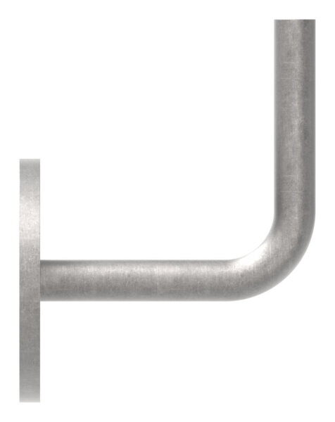 Handlaufträger mit Ronde flach, 70x6mm, 2 Löcher 9mm, Bügel  12mm, zum Anschweißen des Handlaufs, Wandabstand 79mm