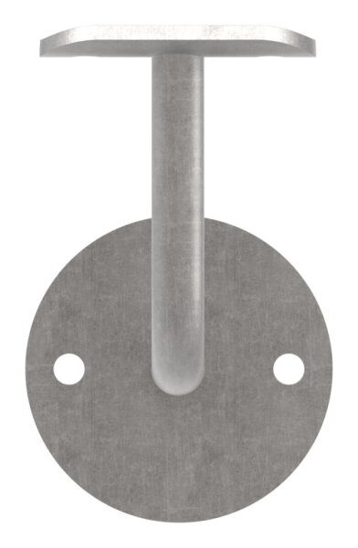Handlaufträger mit Ronde flach, 70x4mm, 2...