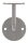Handlaufträger mit Ronde flach, 70x4mm, 2 Löcher 7mm, Bügel  12mm, mit Handlaufanschlussplatte für Rohr 42,4mm, Wandabstand 79mm