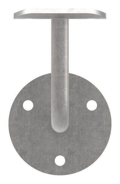 Handlaufträger mit Ronde flach, 70x4mm, 3...