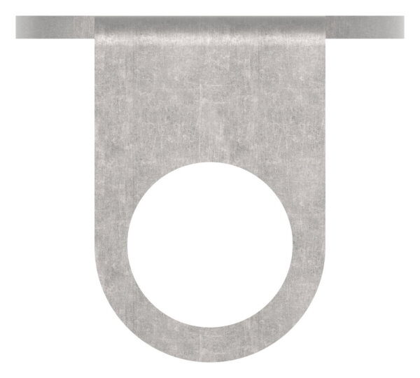 Wandanker für Geländerpfosten Ø 42,4, Platte 100x100x6mm 2 Bohrungen 11mm, Wandabstand 40mm