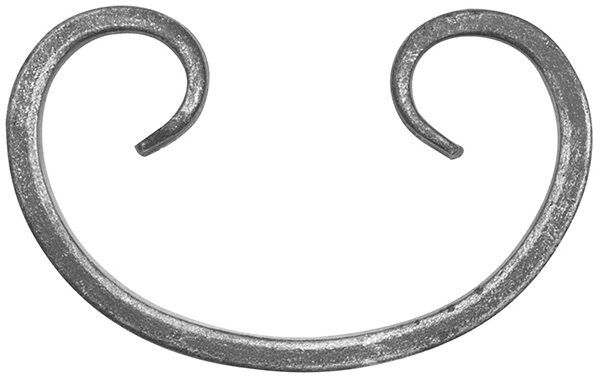 C-Schnecke 16x8mm, glatt, H: 90mm, B: 140mm
