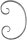 C-Schnecke 16x8mm, glatt, H: 165mm, B: 250mm