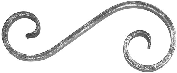 S-Schnecke 16x8mm, glatt, H: 260mm, B: 105mm