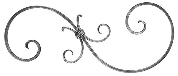 S-Schnecke 16x8mm, glatt, H: 520mm, B: 220mm