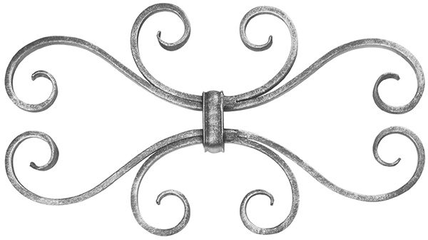 Steckelement 12x5mm, glatt, H: 310mm, B: 170mm