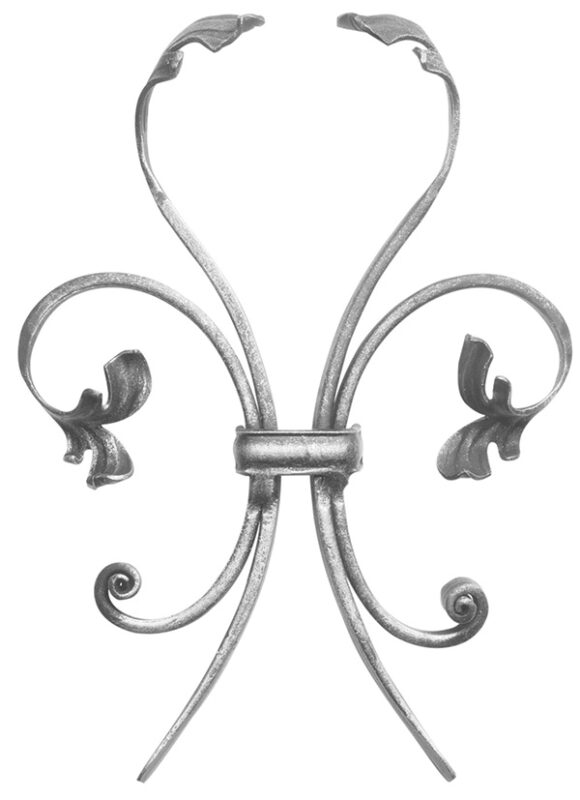 Steckelement 12x5mm, glatt, H: 260mm, B: 185mm