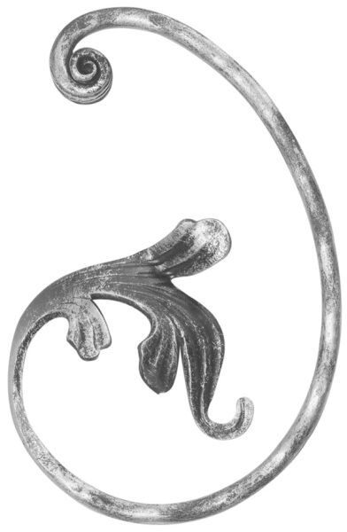 Meisterbarock C-Schnörkel 16x8mm, gehämmert,...