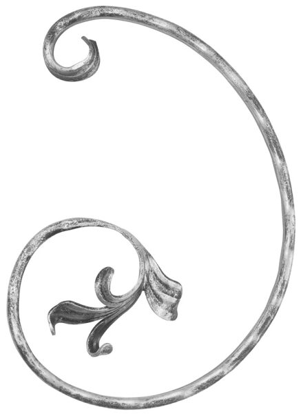 Meisterbarock C-Schnörkel 16x8mm, gehämmert,...
