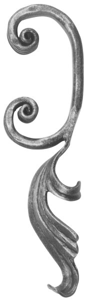 Meisterbarock C-Schnörkel 16x8mm, gehämmert,...