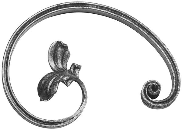 Schwerbarock Element 16x8mm, gerillt, H: 195mm, B: 130mm, RE