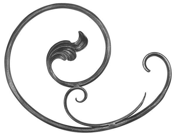 Ländliches Barock Element 12mm, gehämmert, H:...