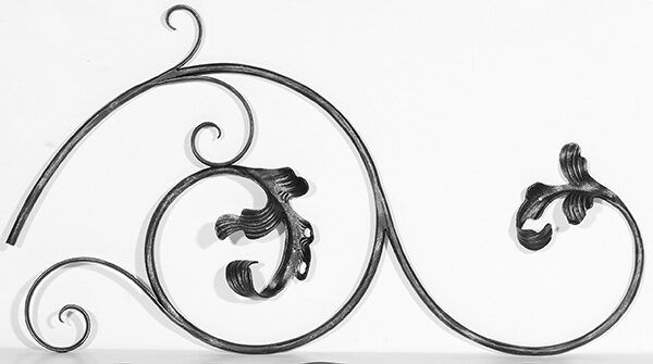 Ländliches Barock Element 12mm, gehämmert, H:...