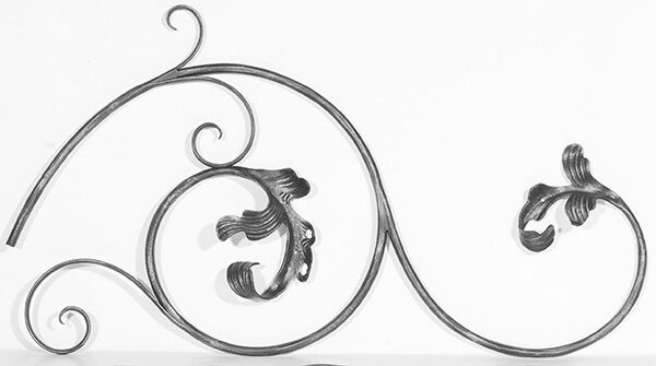 Ländliches Barock Element 12mm, gehämmert, H:...