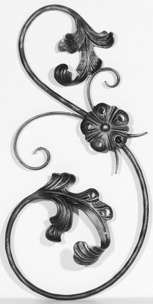 Ländliches Barock Element 12mm, gehämmert, H:...
