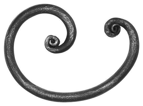 Barock C-Schnecke 14mm, glatt, H: 155mm, B: 110mm, RE