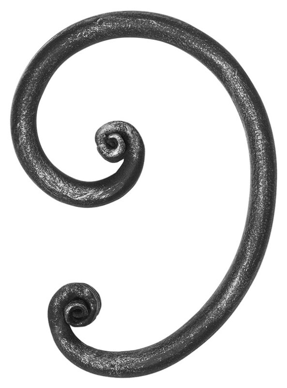 Barock C-Schnecke 12mm, glatt, H: 155mm, B: 110mm, LI