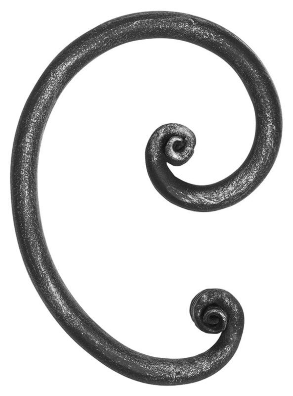 Barock C-Schnecke 12mm, glatt, H: 155mm, B: 110mm, RE
