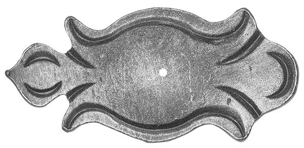 Rosette 4mm, H: 150mm, B: 70mm