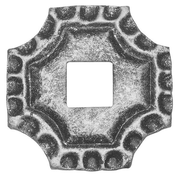 Bodenrosette 5mm, 75x75mm, Lochung 20,5x20,5mm
