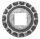 Bodenrosette 5mm, Ø 75mm, Lochung 25,5x25,5mm