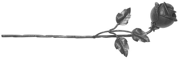 Rose 2mm, H: 390mm, B: 130mm