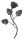 Rose 2mm, H: 220mm, B: 140mm