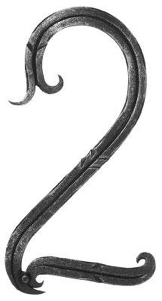 Hausnummer 12x5mm, Höhe 180mm, Breite 100mm